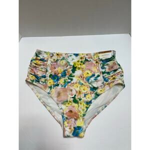 NEW Artesands Botticelli Bikini Bottoms High Rise Floral  Womens Size 8
